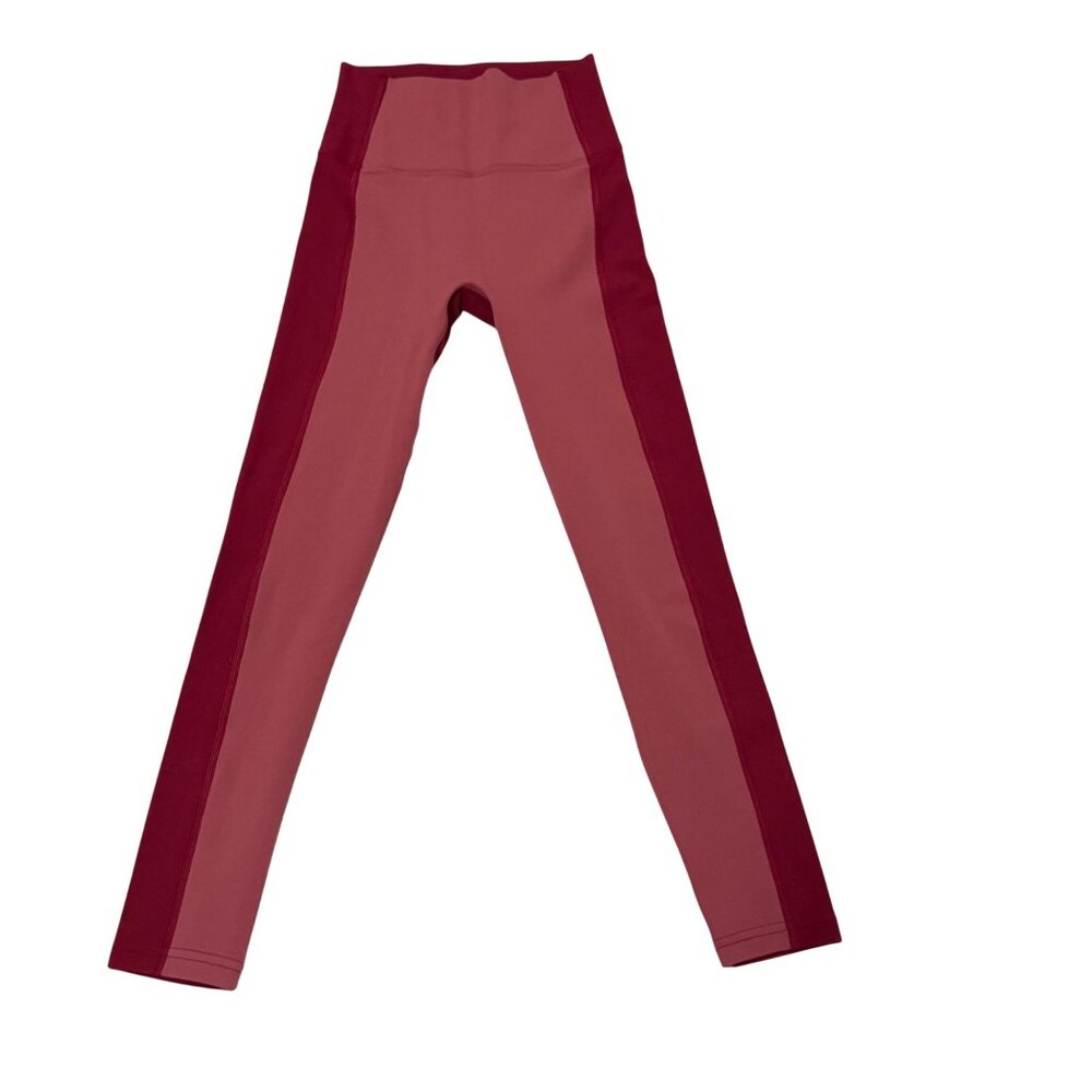 Athleta Transcend Colorblock 7/8 Tight Size XXS‎ in Berry Rose